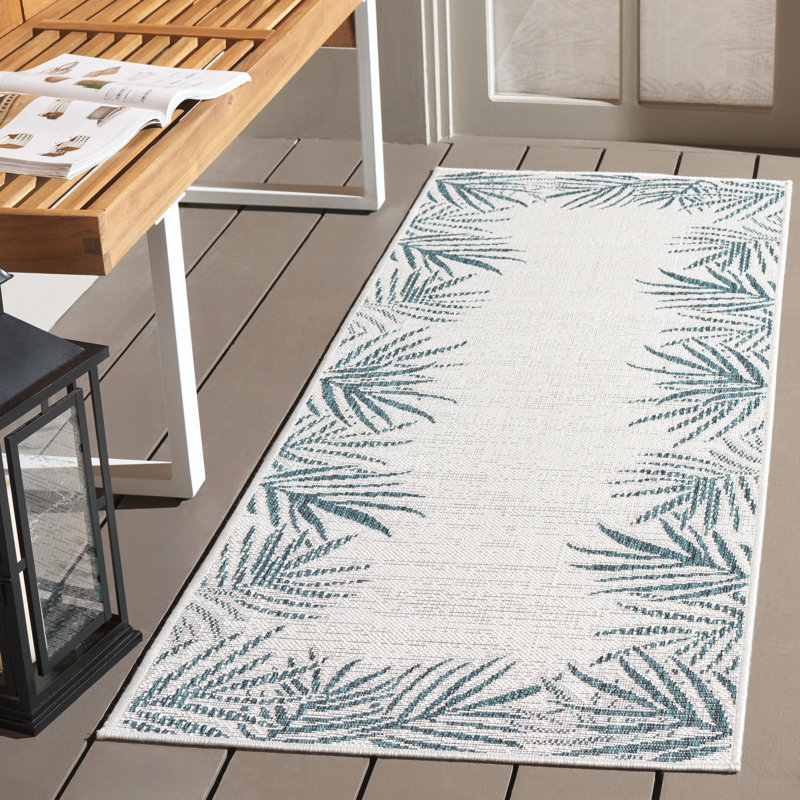 Tapis d'intérieur / extérieur floral Beach House Performance, Tapis de couloir 2 pi 2 po x 6 pi