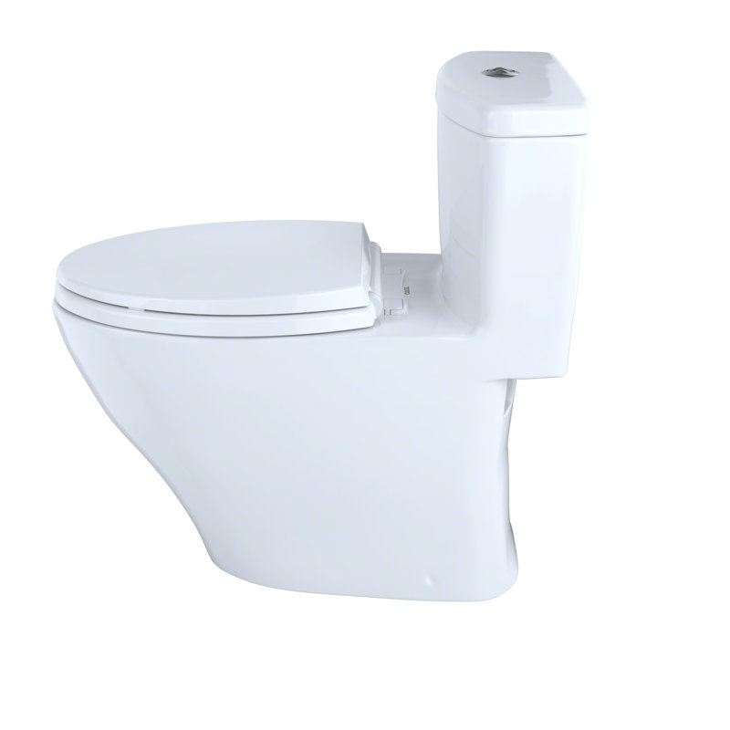 Aquia® Dual-Flush Elongated Bidet Toilet (Seat Included), Colonial White