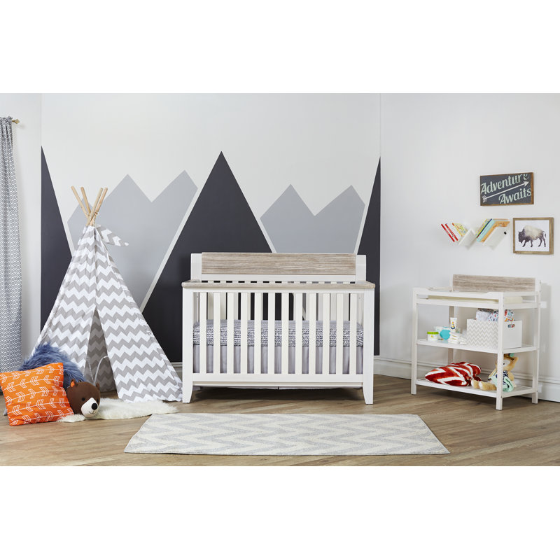 Lit de bébé convertible 4-en-1 Hayes, Blanc