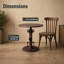 Table de bout Industrial Retro Table d'appoint Mécanique antique DIY Manivelle à hauteur ajustable-217115047