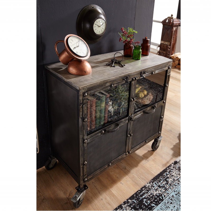 Heavy Solid Wood 90cm W Chest of Drawers