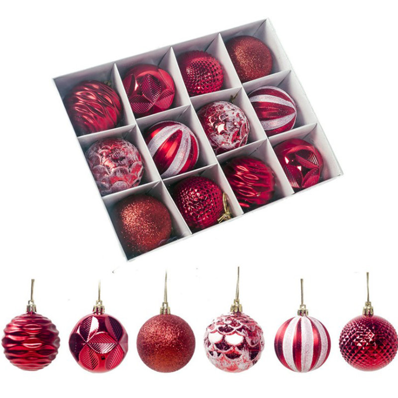 Ornement boule décorative, Rouge