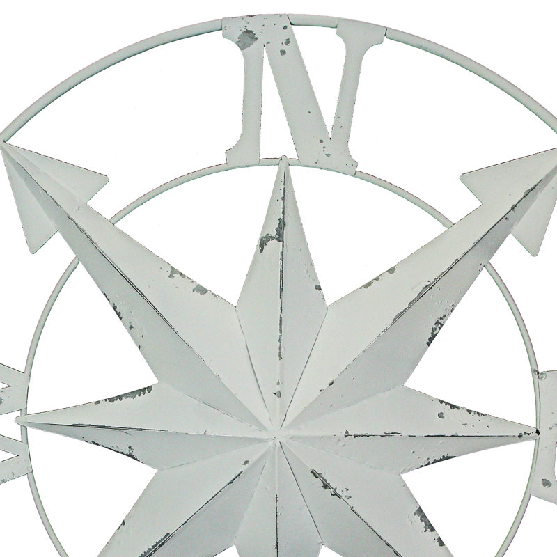 Nautical & Beach Wall Decor on Metal, White