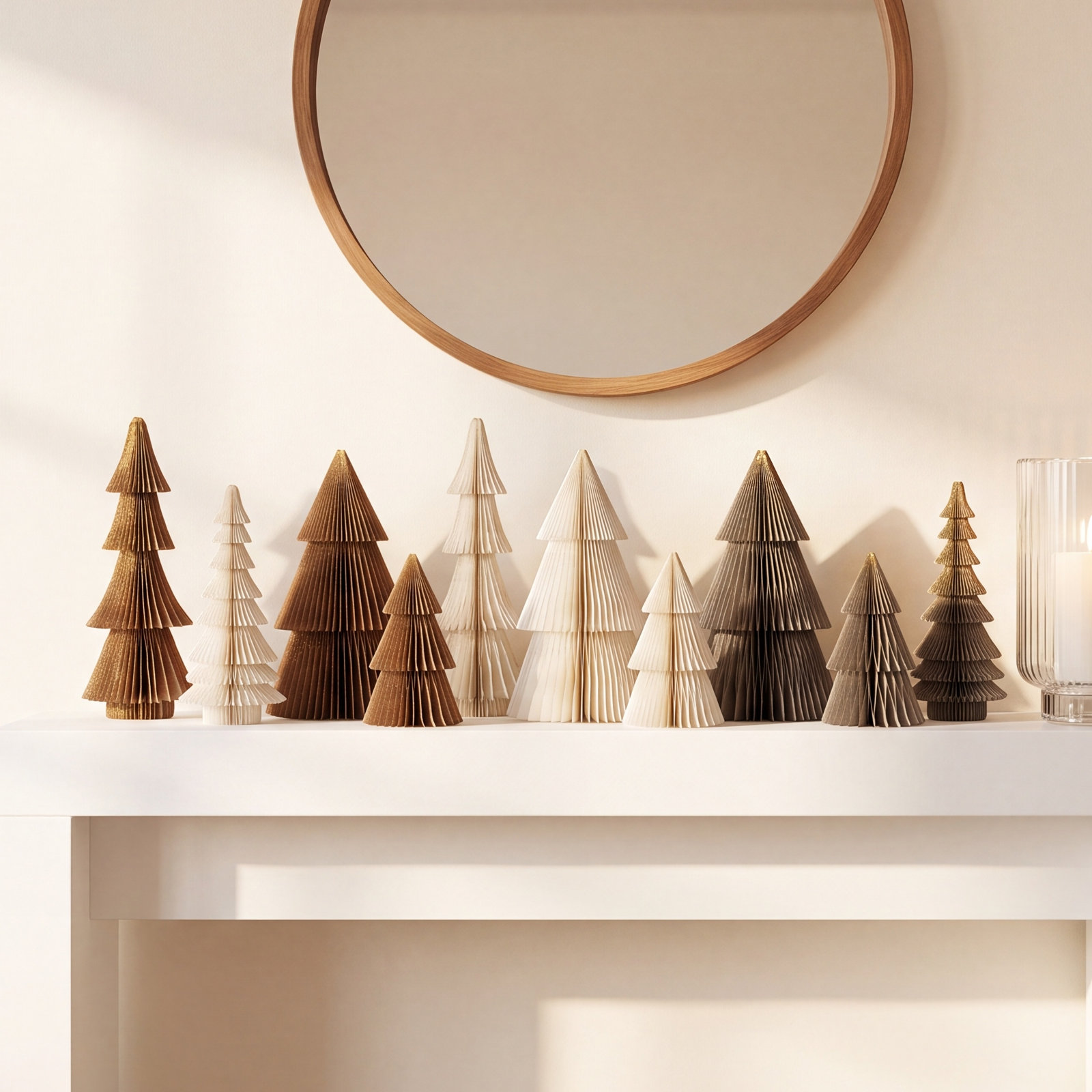 Paper Folding Honeycomb Trees