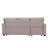 Rosina 86" Linen Upholstered Sectional Sleeper Sofa-86764424