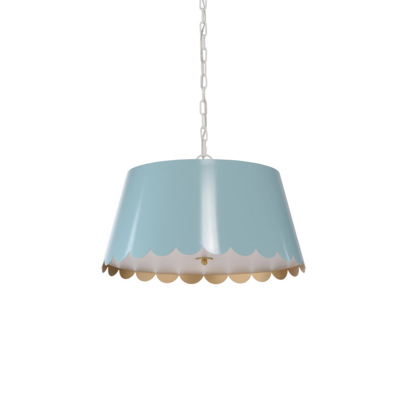 Mirasol Pendant, Blue Sky, 10" H x 21" W x 21" D