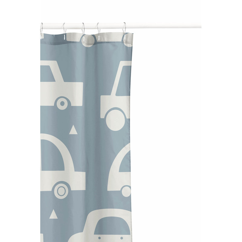 Driveway Ultra-Thin Lightweight Shower Curtain, Slate Blue