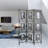 3 Panel Decorative Screen With Photo Frames, Antique Mirror