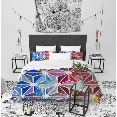 Rainbow Polyester Twill Duvet Cover