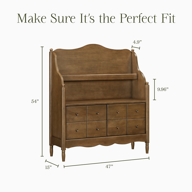 Liberty Library Hutch, Natural Walnut