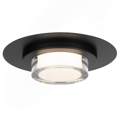 12" Square Chrome Integrated LED Flush Mount