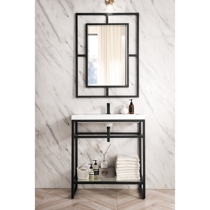 Boston 31.5'' W Single Vanity, Matte Black