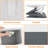 Rigid Wire Frame Waterproof Linen Cotton Laundry Basket with Carry Handles