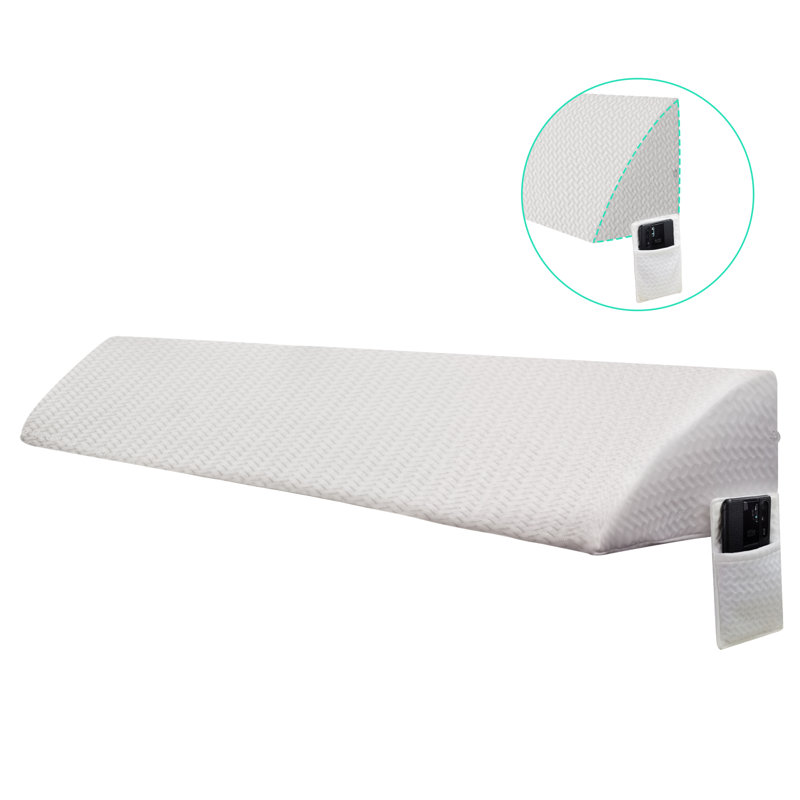 Triangular Cushion, White, 15cm x 120cm