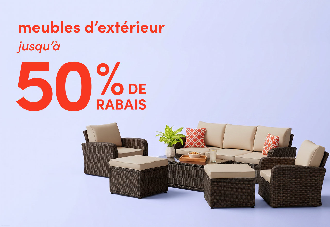 meubles d'extérieur en solde
