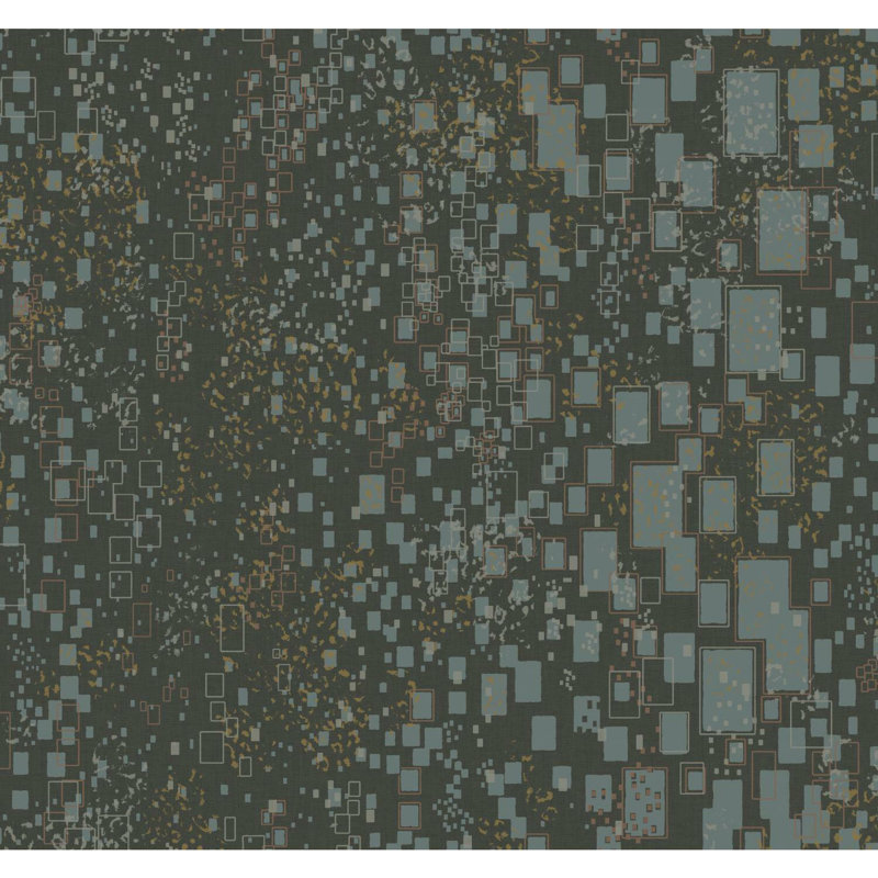 Papier peint confettis dorés, Gris anthracite