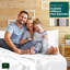 Ensemble de draps 100% satin de coton 200 fils respirant et rafraîchissant-86162155-86162151