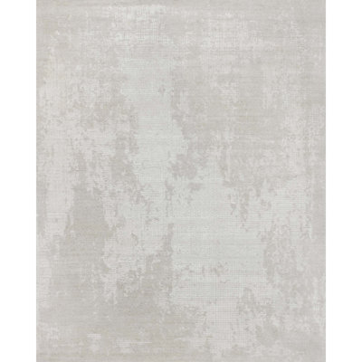 Hand Knotted Viscose Abstract Indoor Rug