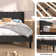 2 Pieces Bedroom Set Bed Frame With Ottoman Storage, Upholstered Platform Bed Frame And Ottoman Set