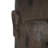 Outdoor Side Table,Easter Island Moai Statue Pedestal End Table Stool,For Home Patio Deck Sunroom Garden Balcony Yard Lawn,Light Grey Color