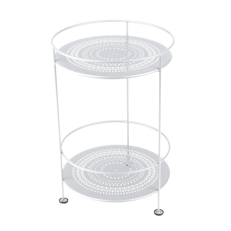 Guinguette Outdoor Round Side Table, Cotton