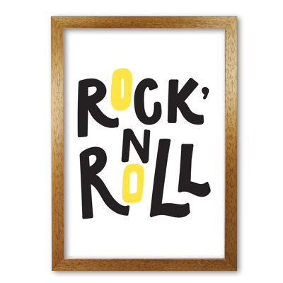 Rock 'N Roll 1 Piece Single Picture Frame Wall Art