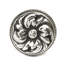 Acanthus & beaded knob with column base Rosette style in Satin-1503925580