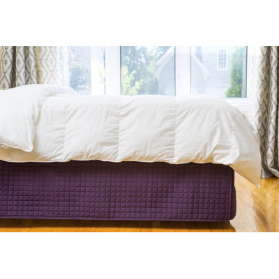 Jupe de lit matelassée 14 "Grid