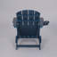 Chaise Adirondack d'extérieur, pliable avec porte-gobelet double, matériau composite avec texture de bois-1405643310