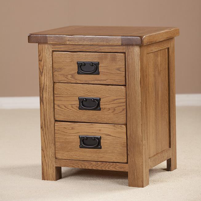 50cm W Solid Wood Bedside Table