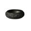 Lavabo de salle de bain 18 po Luna, vasque ovale irrégulière en résine avec motif de pierre, lavabo de style artistique, sans robinet-130074705