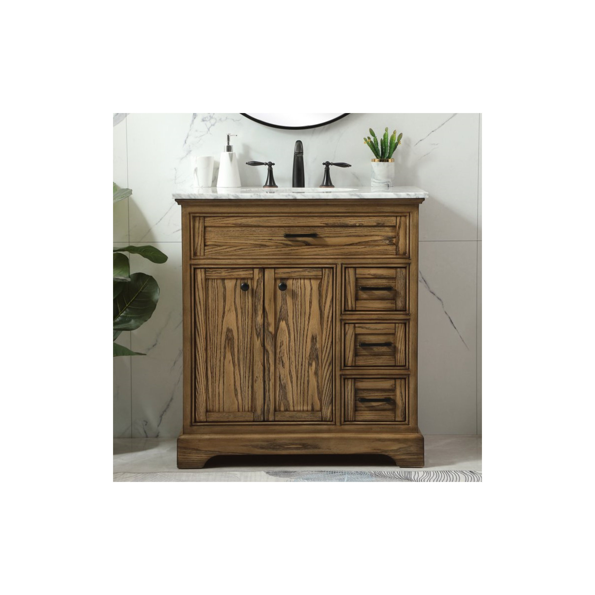 Hermes 32'' Single Bathroom Vanity, Driftwood