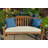 Casual Cushion Stripe Sunbrella® Fabric 1-Piece Indoor/Outdoor Square Throw Pillow, 20"W x 20"L, Canvas Regatta-76038407-76892017