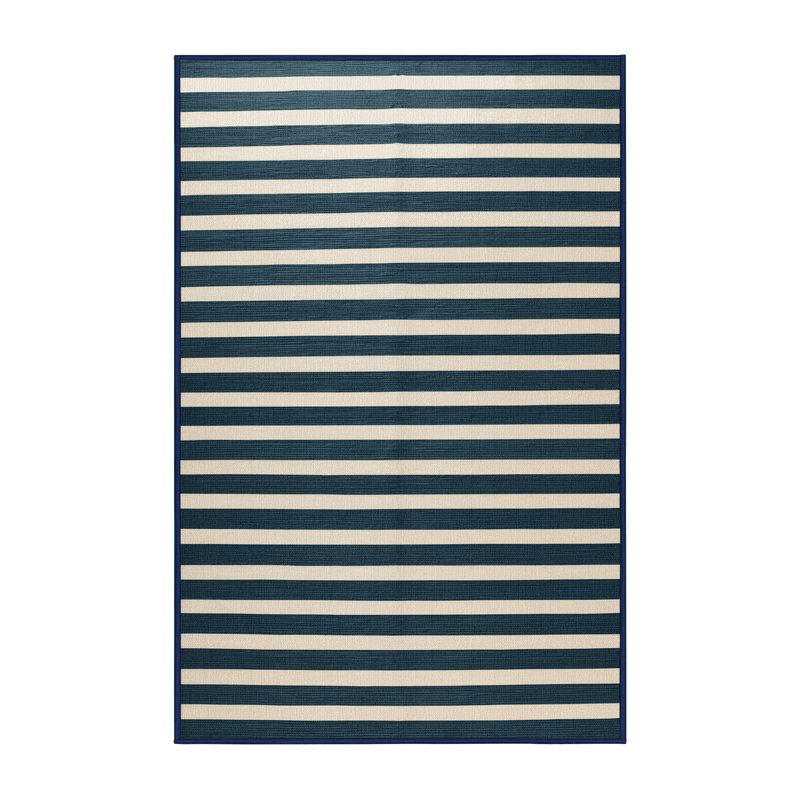 Tapis gris à rayures horizontales lavable à la machine, Rectangulaire 2 pi x 3 pi