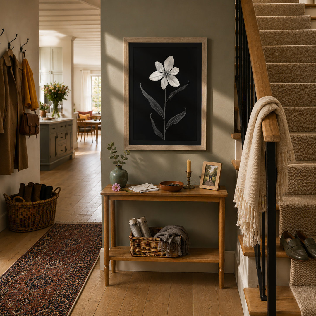 Delicate Bloom Botanical - Framed Print