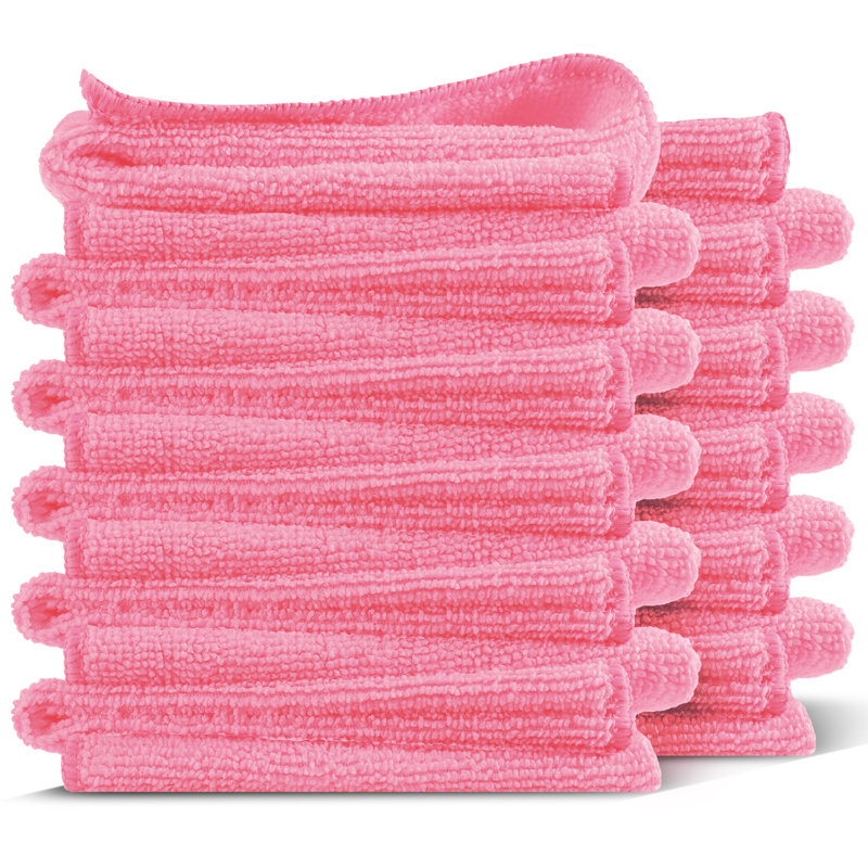 Ensemble de chiffons de nettoyage, Rose