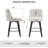 007-25" Swivel Bar Stools Set Of 2-Modern Counter Height Stools With Linen Upholstery&Button Tufted Back, Solid Wood Frame Barstools-189349766