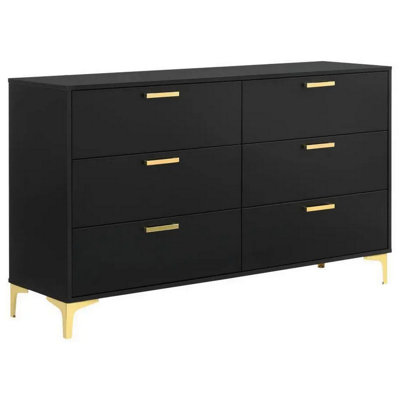 Commode double 6 tiroirs l 58,5 po Jakylin