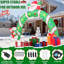 Arche gonflable de Noël 10,3 pi avec lumières DEL - Décoration d'entrée de vacances haut de gamme
