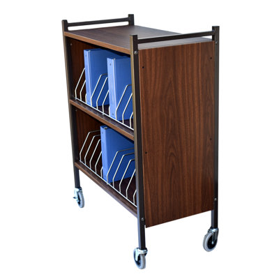 43.75'' H x 34.5'' W File Cart with Wheels