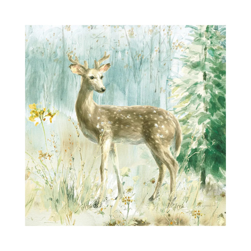 Meadows Edge III by Danhui Nai - Wrapped Canvas Gallery-Wrapped Canvas Giclée, 30.48 cm H x 30.48 cm W