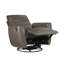 Fauteuil inclinable et oscillant luxueux en cuir avec confort moelleux et cuir fleur-685508334