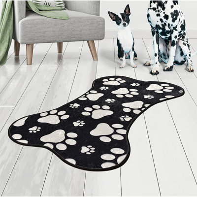 Animal Print Shag 61cm X 99cm Area Rug