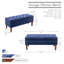 Banc de rangement en tissu Amatucci avec pieds en bois d'hévéa-1361244376