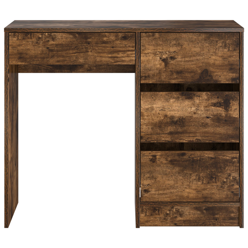 Writing Desk Engineered Wood Medium, Smoked Oak