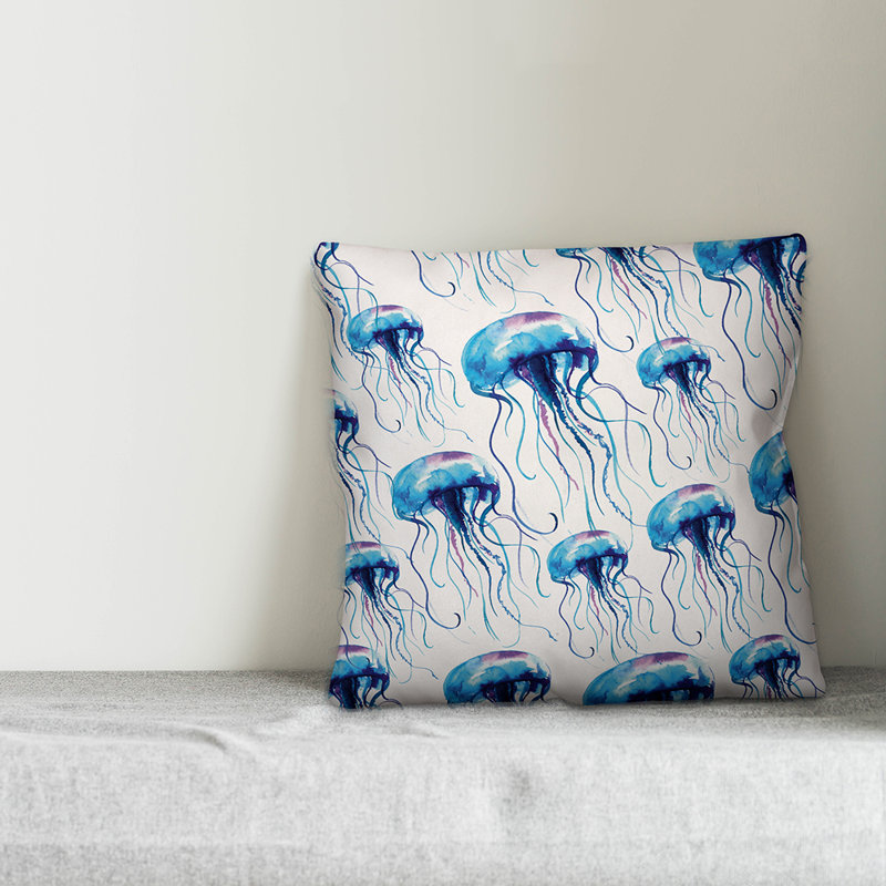 Coussin extérieur Summer Fun Jellyfish Swarm