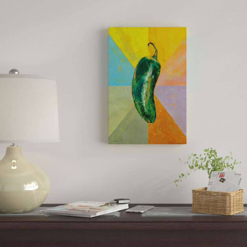 «Jalapeno», reproduction sur toile, H 18 po x l 12 po x P 1,5 po, Toile tendue, Pas de tapis