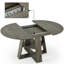 Table de salle à manger extensible en bois de 43,33 à 59,08 pouces de largeur-129704505