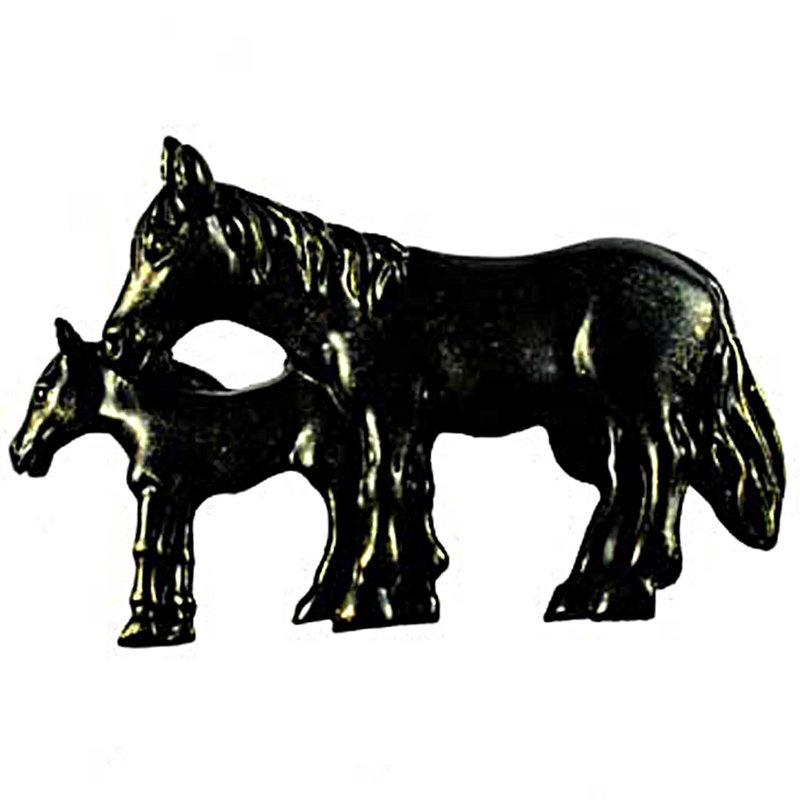 Poignée fantaisie surdimensionnée Western Southwestern, Bronze noir