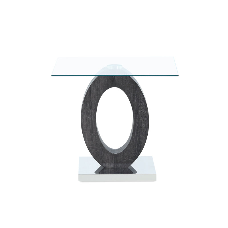 Spurrier Glass Top End Table